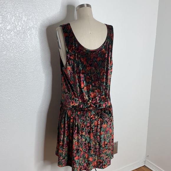 Grunge 90s velvet vintage retro floral fall boho - Picture 6 of 9